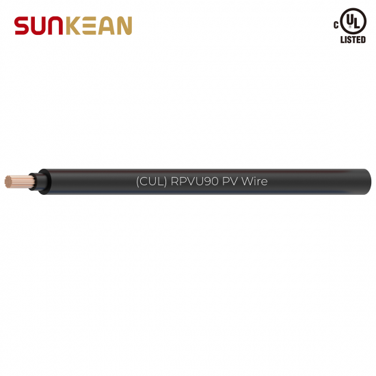  2kV 2AWG RPVU90 PV Wire copper dual layer