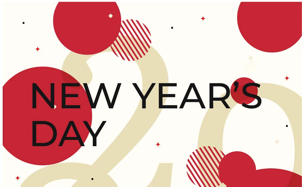 إشعار عطلة ليوم رأس السنة الجديدة
    